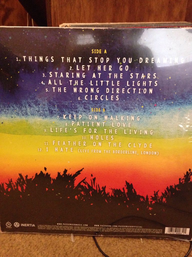 All The Little Lights - Passenger (12” - 4557) music collectible [Barcode 067003096515] - Main Image 2