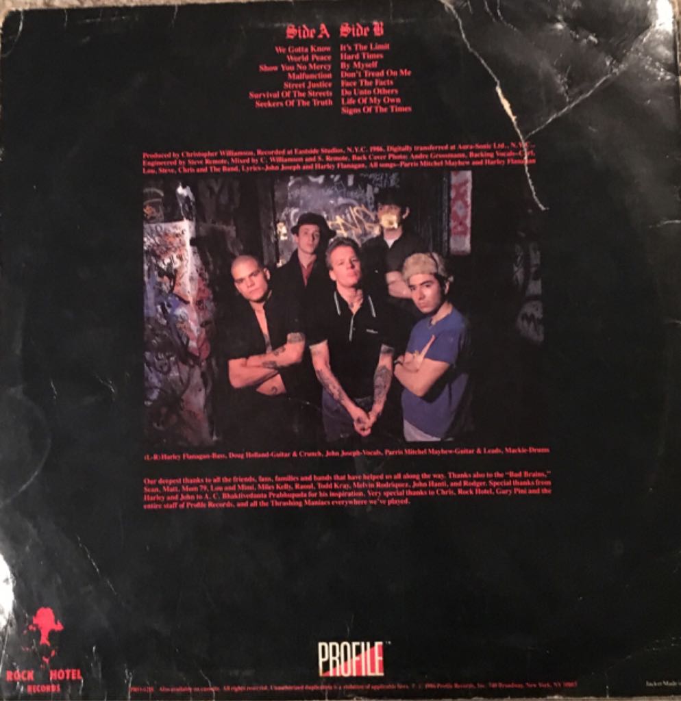 The Age Of Quarrel - Cro-Mags (12”) music collectible - Main Image 2