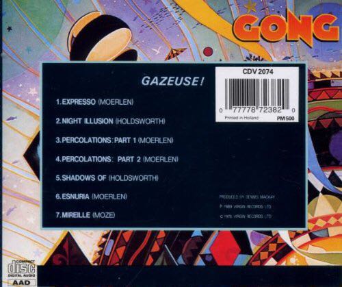 Gazeuse! - Gong (CD) music collectible [Barcode 077778723820] - Main Image 2