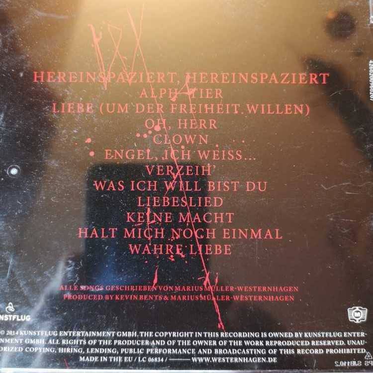 ALPHATIER - Westernhagen (CD) music collectible [Barcode 4260200960207] - Main Image 2