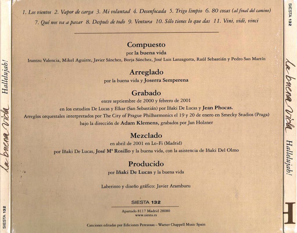 Hallelujah! - La Buena Vida music collectible - Main Image 2