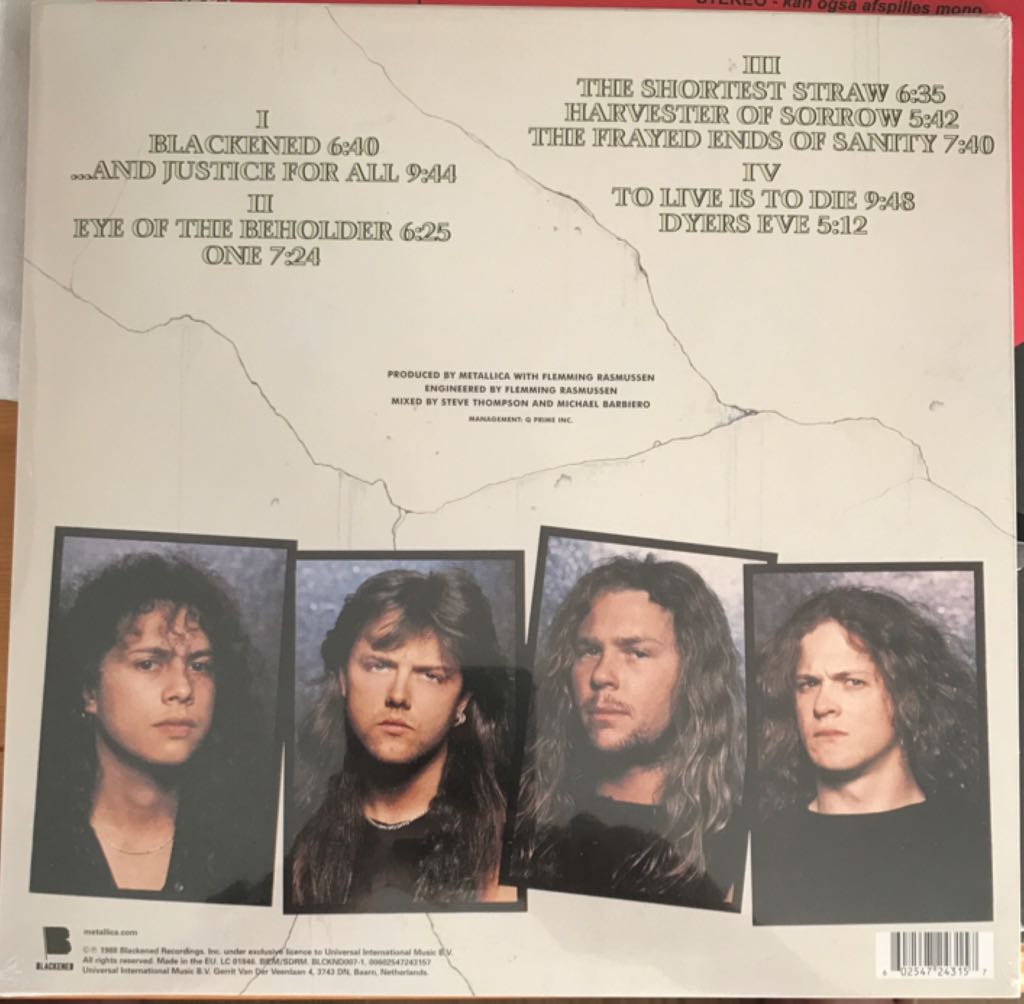 ... And Justice For All - Metallica (12”) music collectible [Barcode 602547243157] - Main Image 2