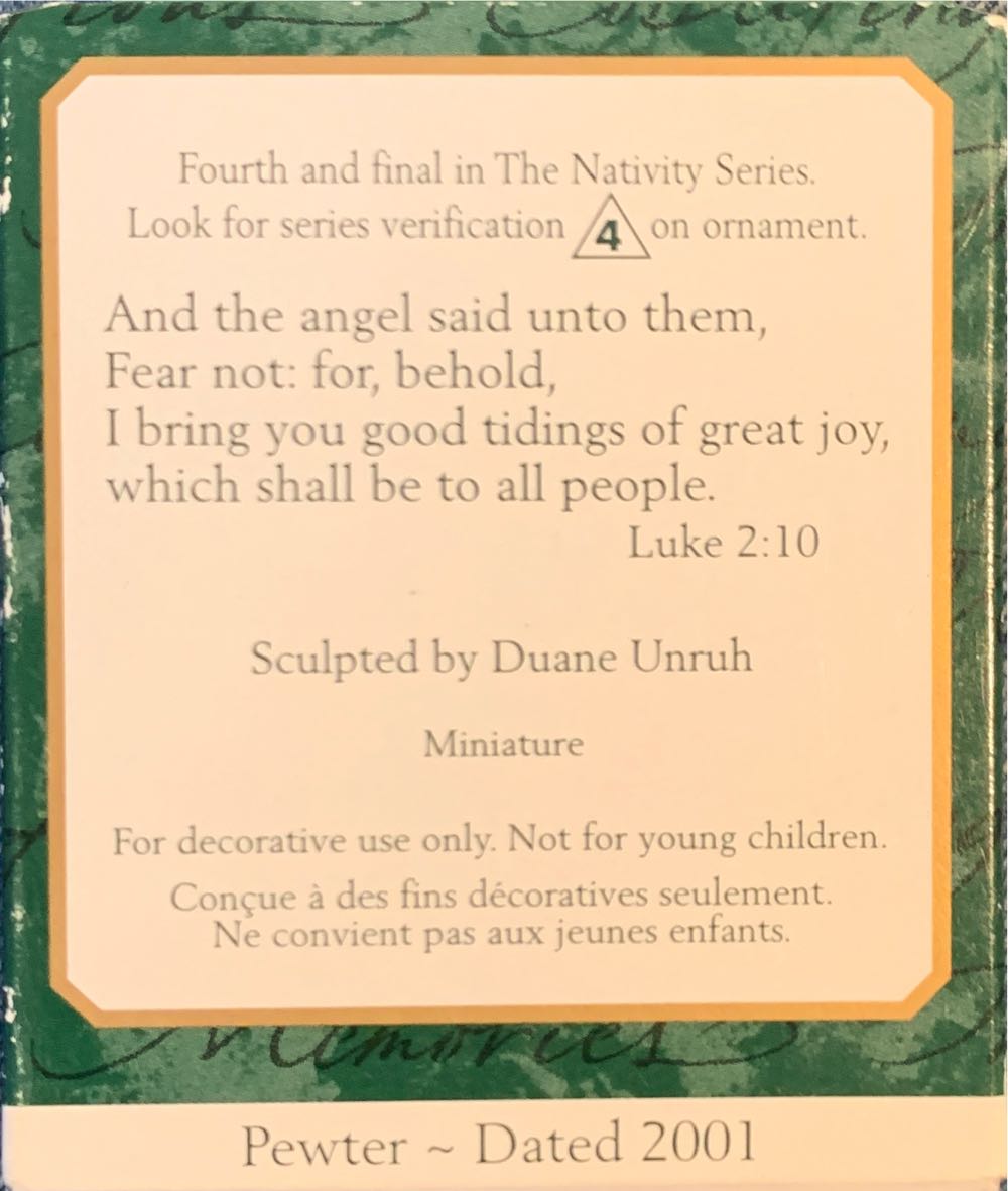 The Nativity 4 - The Nativity Miniatures (Miniature) ornament collectible [Barcode 015012588750] - Main Image 2