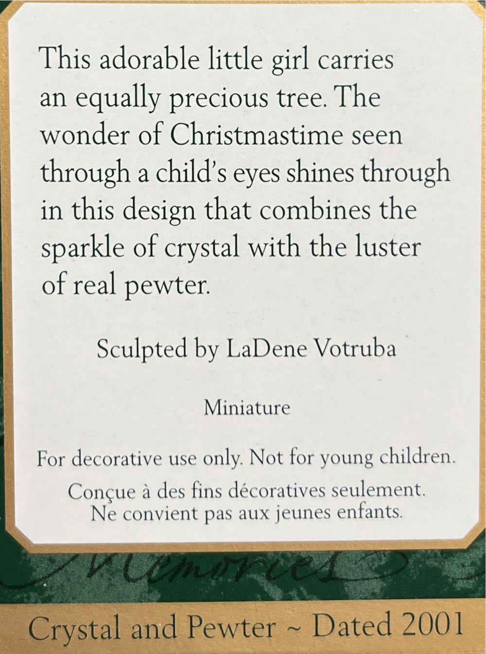 Radiant Christmas - Precious Edition (Precious Edition) ornament collectible [Barcode 015012589108] - Main Image 2