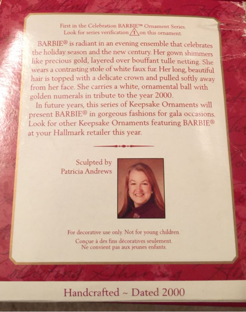 (Girls) Celebration Barbie #1 - Celebration Barbie (Barbie) ornament collectible [Barcode 015012591675] - Main Image 2