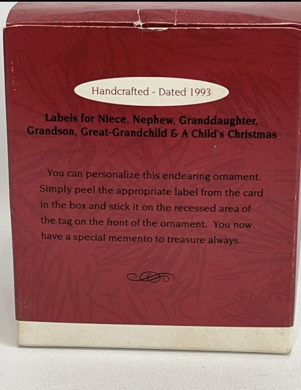 A Child’s Christmas  (Bear) ornament collectible [Barcode 015012029109] - Main Image 2