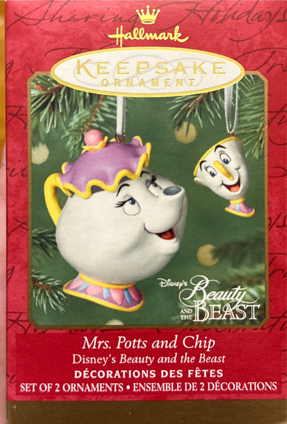 Mrs. Pots and Chip - Hallmark Keepsake (Disney’s beauty and the beast) ornament collectible [Barcode 015012605167] - Main Image 2