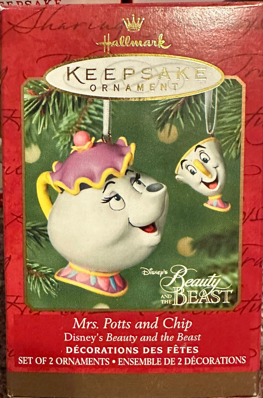 Mrs. Pots and Chip - Hallmark Keepsake (Disney’s beauty and the beast) ornament collectible [Barcode 015012605167] - Main Image 4