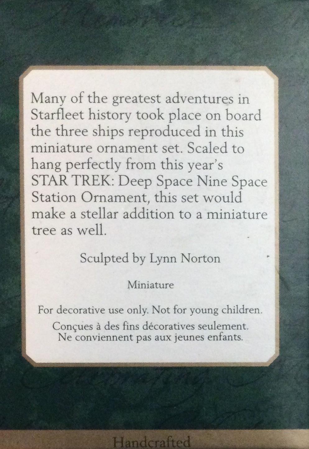 Star Trek:  Starfleet Legends - Star Trek: Deep Space Nine (Star Trek) ornament collectible [Barcode 015012608342] - Main Image 2