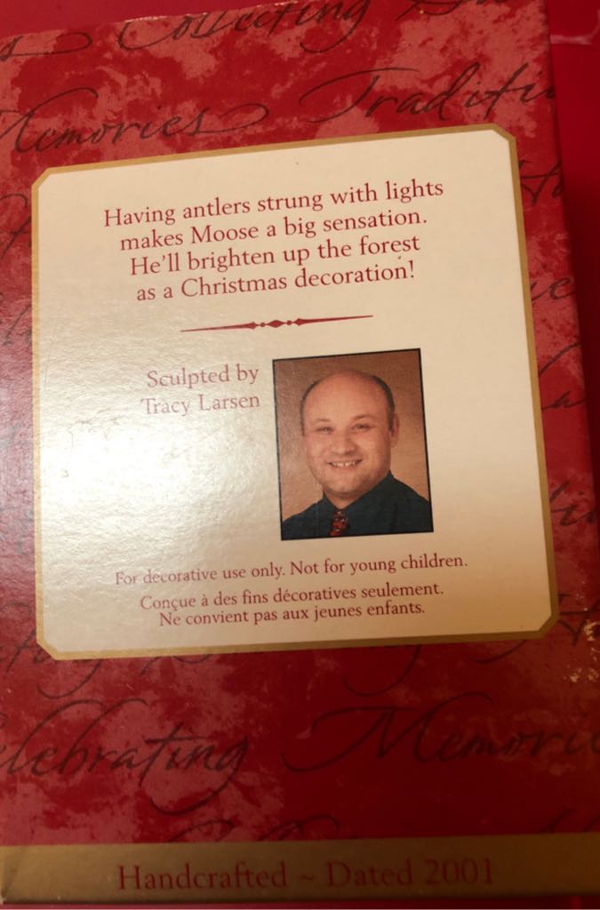 Moose’s Merry Christmas - Handyman Moose (Outdoors) ornament collectible [Barcode 015012608793] - Main Image 2