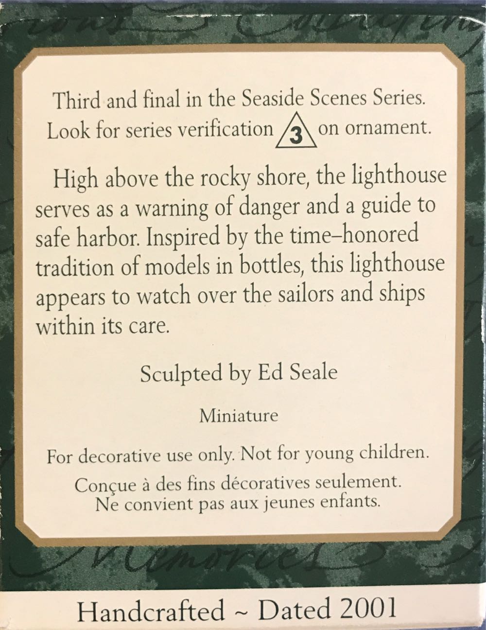 Miniature Seaside Scenes #3 (& Final) - Seaside Scenes (Keepsake Miniature) ornament collectible [Barcode 015012609264] - Main Image 3