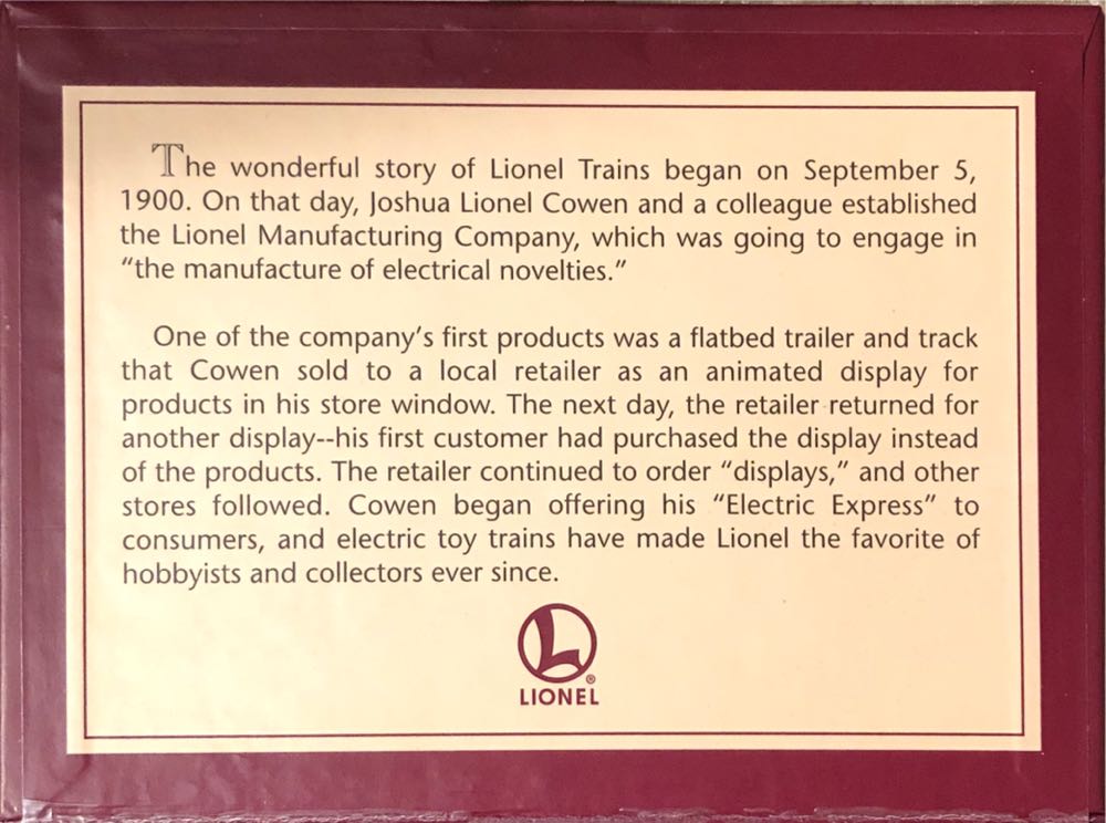 Lionel 100th Anniversary 700E J-1E Hudson Steam Locomotive - Lionel 100th Anniversary (Limited Edition) ornament collectible [Barcode 015012610369] - Main Image 3