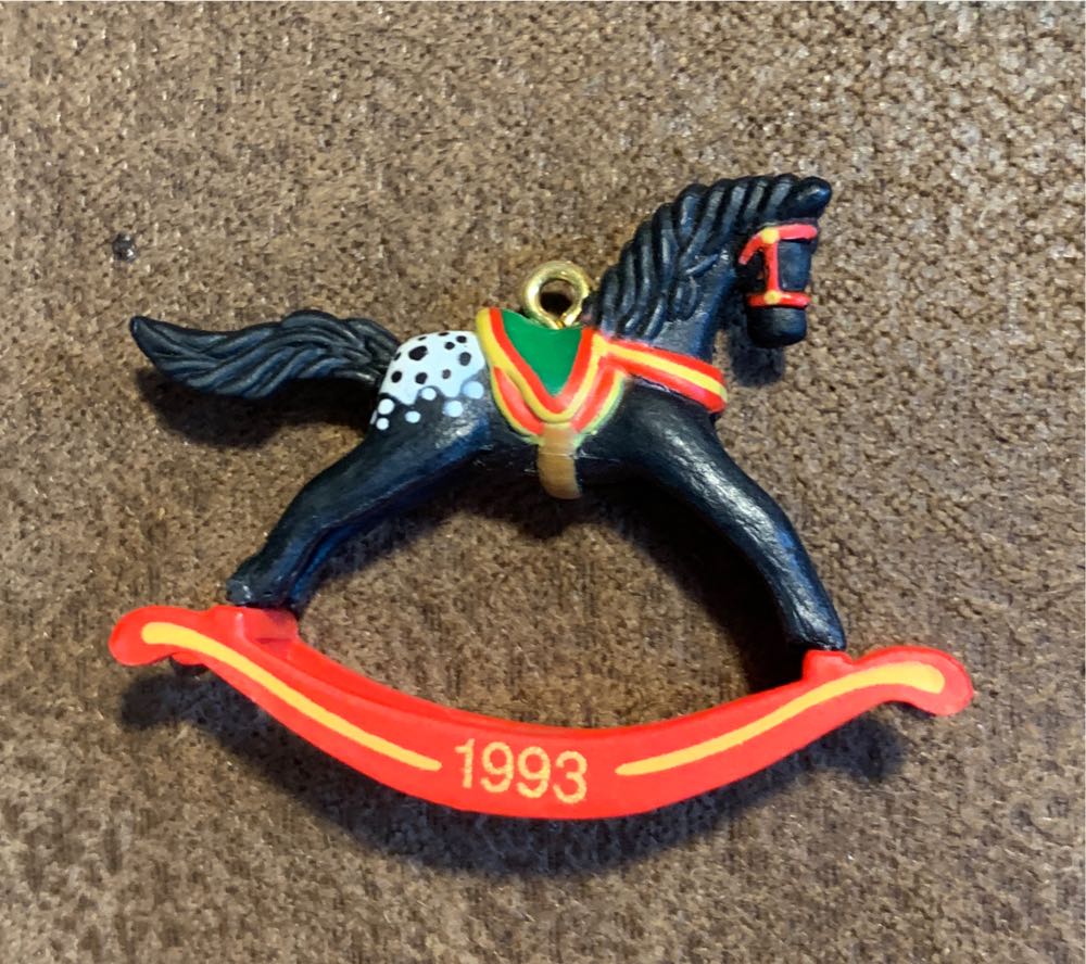 Miniature Rocking Horse #6 - Miniature Rocking Horse Series (Rocking Horse, Mini) ornament collectible [Barcode 015012029253] - Main Image 3