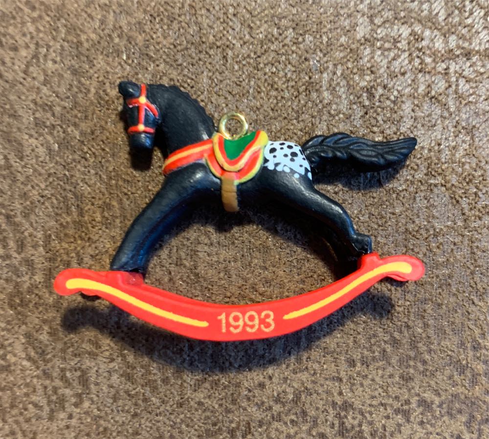 Miniature Rocking Horse #6 - Miniature Rocking Horse Series (Rocking Horse, Mini) ornament collectible [Barcode 015012029253] - Main Image 4