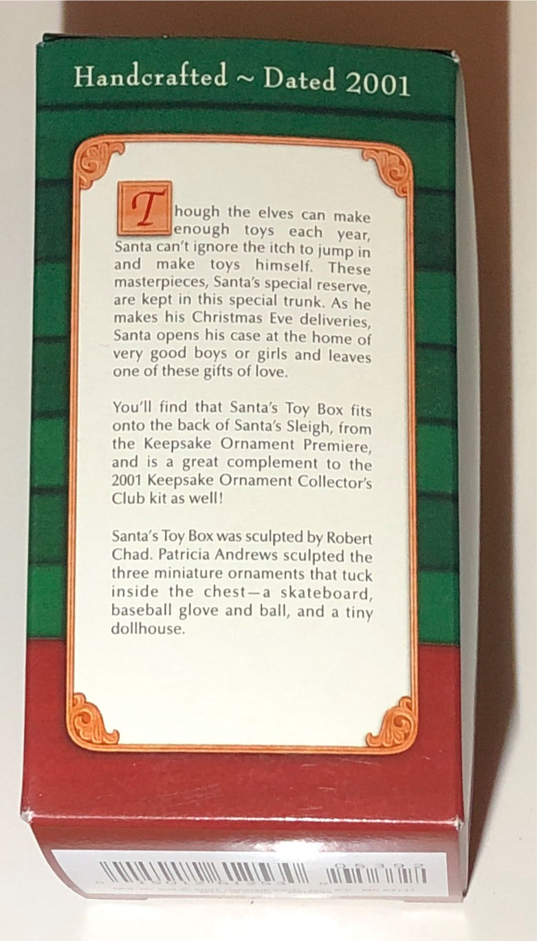 Miniature 2001 - Night Before Christmas (Miniature) ornament collectible [Barcode 015012612530] - Main Image 3