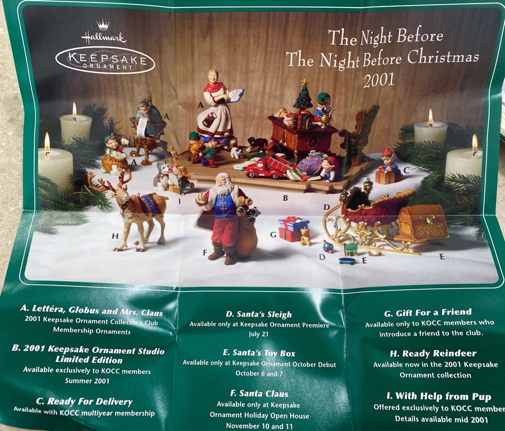 Ready Reindeer - Night Before Christmas (Keepsake Ornament) ornament collectible [Barcode 015012612554] - Main Image 3