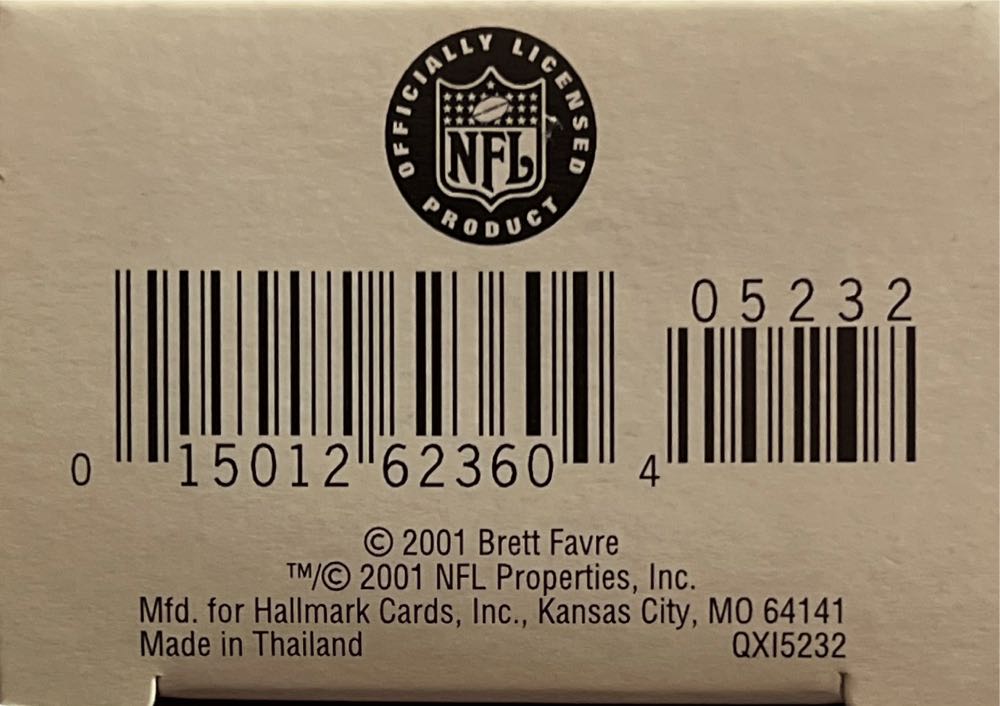 Favre, Brett - Football Legends (Football) ornament collectible [Barcode 015012623604] - Main Image 3