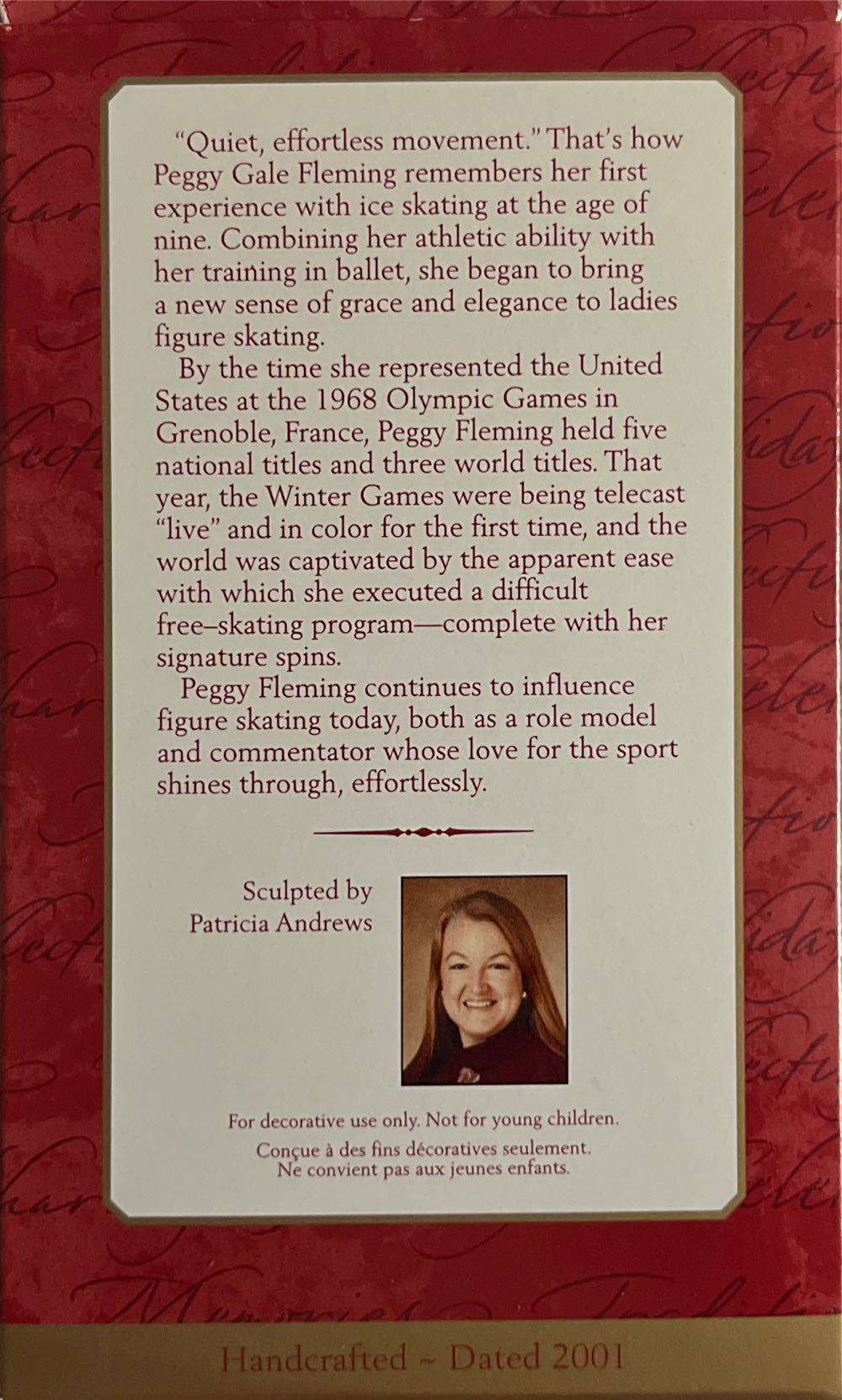 Figure Skating Peggy Fleming - Figure Skating (Sports) ornament collectible [Barcode 015012623628] - Main Image 2