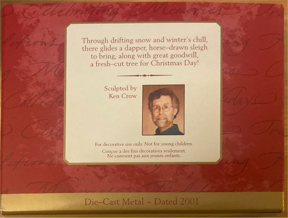 Victorian Sleigh - Sleigh (Victorian) ornament collectible [Barcode 015012626681] - Main Image 4