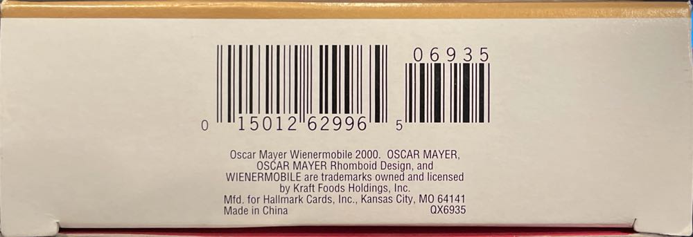 2000 Oscar Mayer Weinermobile - Pop Icons (food) ornament collectible [Barcode 015012629965] - Main Image 4