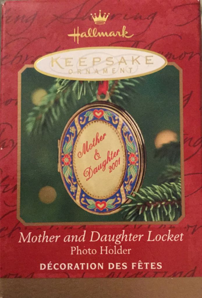 Mother And Daughter Locket  ornament collectible [Barcode 015012634235] - Main Image 1
