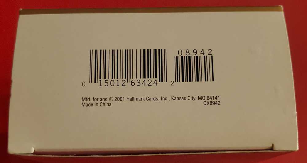 Happy Snowman 2001 - Snowman (Santa & Snowman) ornament collectible [Barcode 015012634242] - Main Image 3