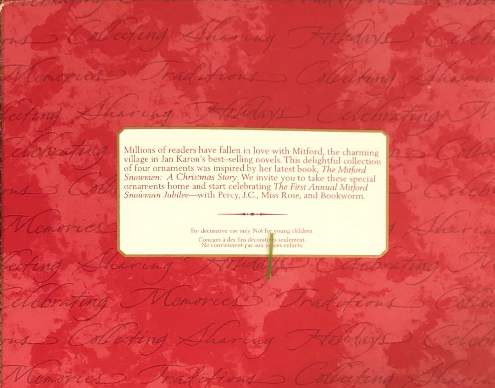 Mitford Snowman Jubilee - The Snowmen Of Mitford (Snowman) ornament collectible [Barcode 015012639506] - Main Image 2