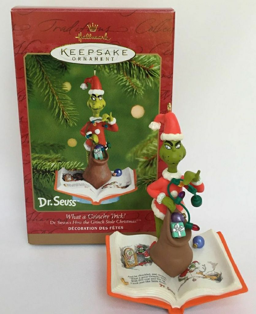 Dr Suess: What A Grinchy Trick! - Dr. Seuss (Grinch) ornament collectible [Barcode 015012652697] - Main Image 2