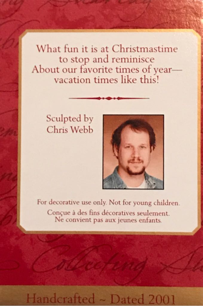 Vacation 2001 Photo Holder  ornament collectible [Barcode 015012652789] - Main Image 2