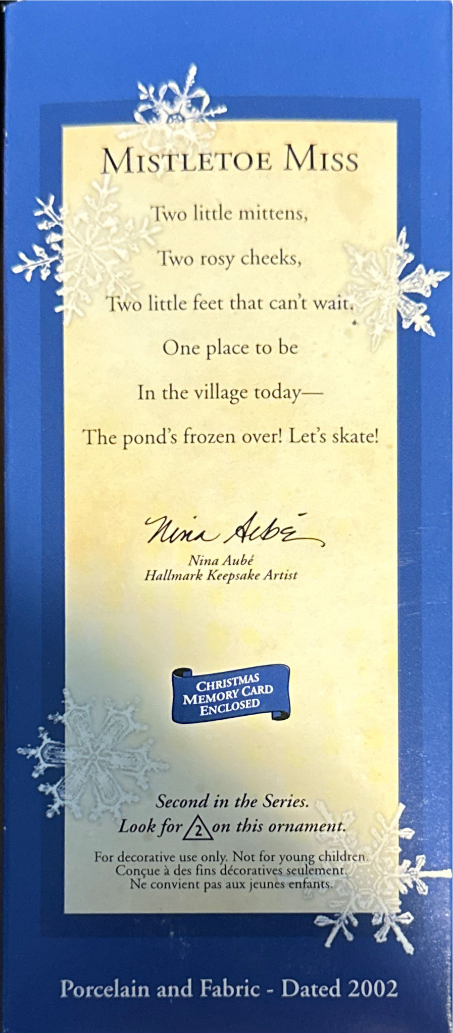 Mistletoe Miss  - Mistletoe Miss ornament collectible [Barcode 015012660425] - Main Image 2