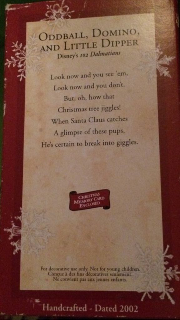 Oddball, Domino And Little Dipper - 102 Dalmations (Disney) ornament collectible [Barcode 015012661538] - Main Image 2