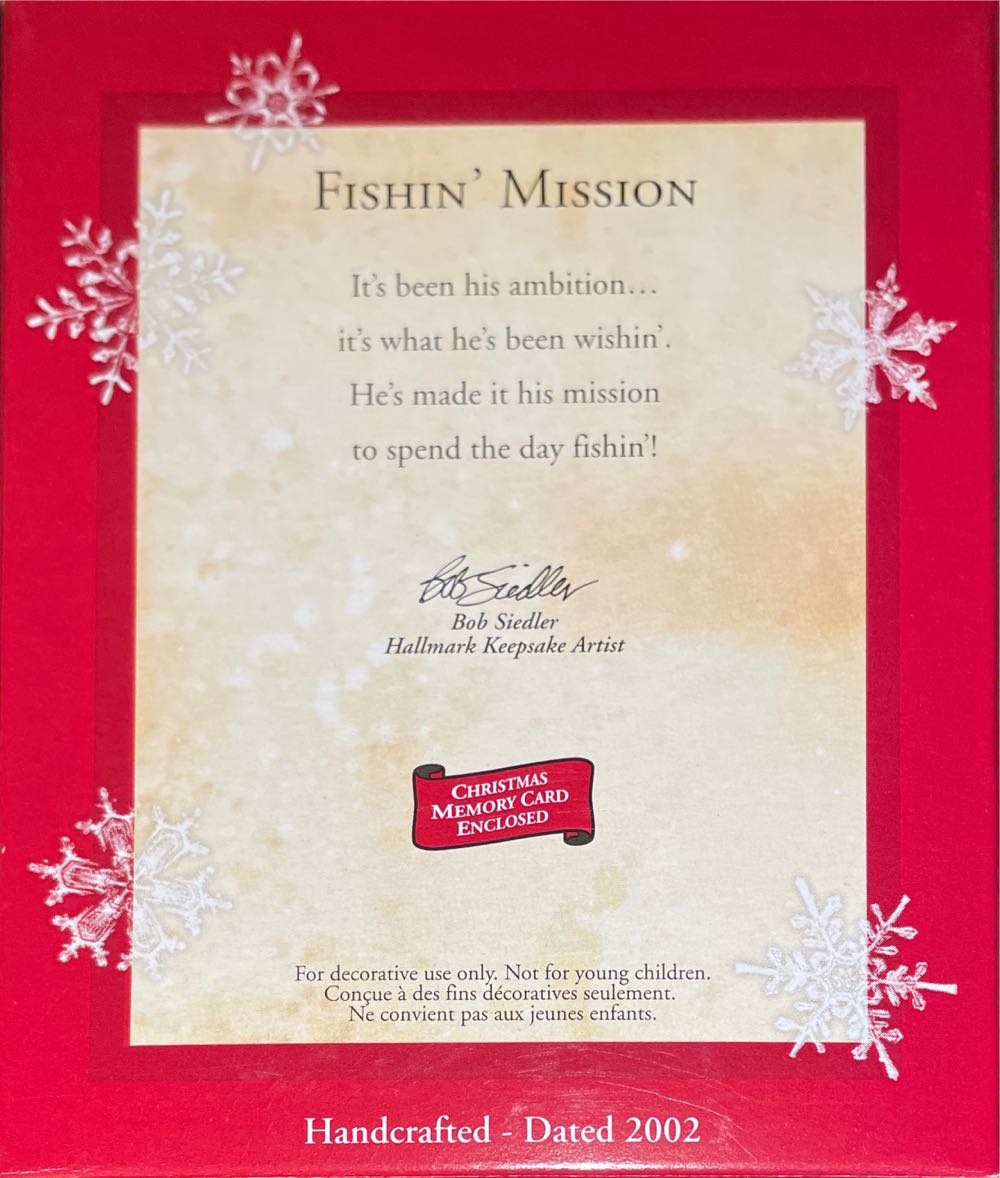 Fishin’ Mission - Fishing (Fishing) ornament collectible [Barcode 015012666359] - Main Image 2