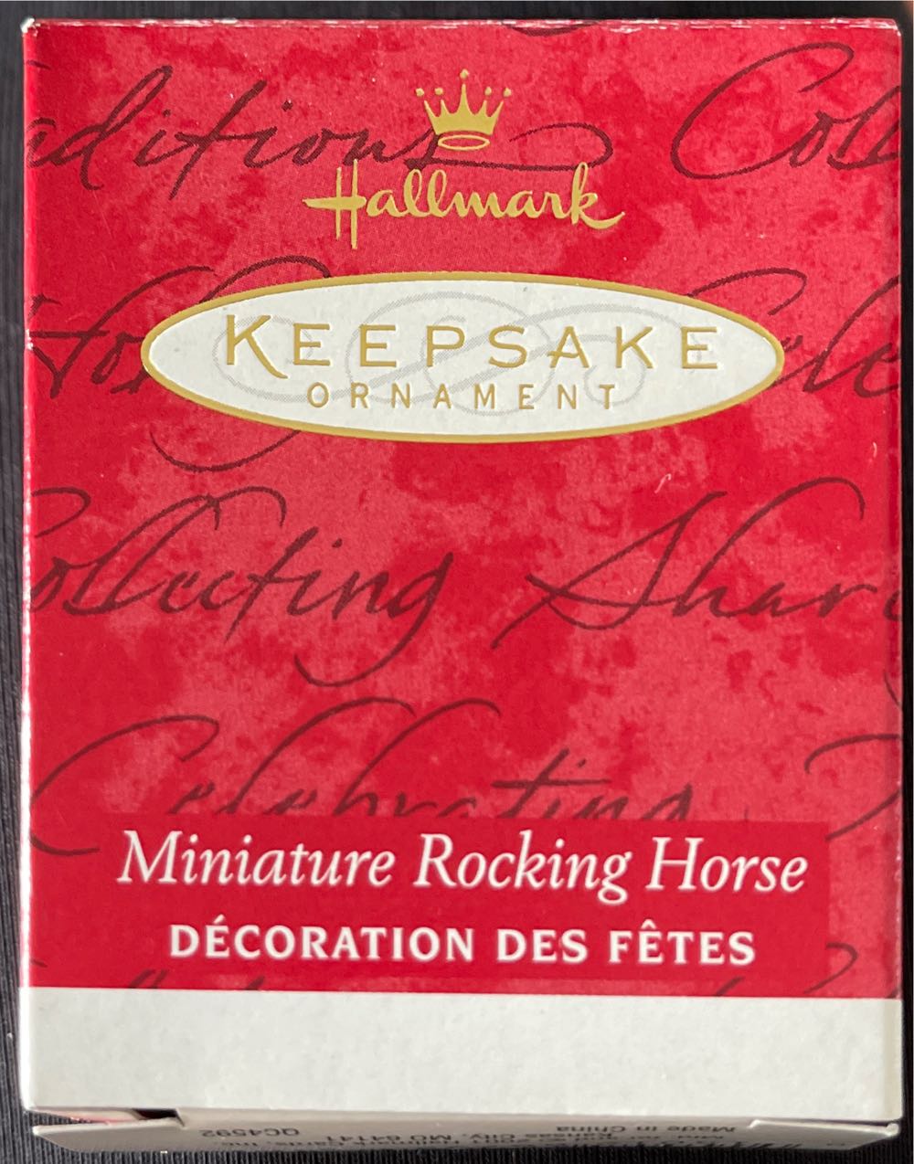 Rocking Horse Miniature Club Exclusive - Rocking Horse Minature (Hallmark Club Exclusive) ornament collectible [Barcode 015012667325] - Main Image 4