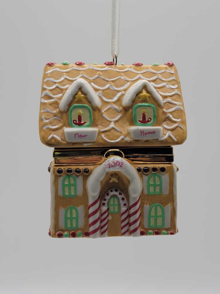 New Home - Hinged Box (Gingerbread) ornament collectible [Barcode 015012669046] - Main Image 2