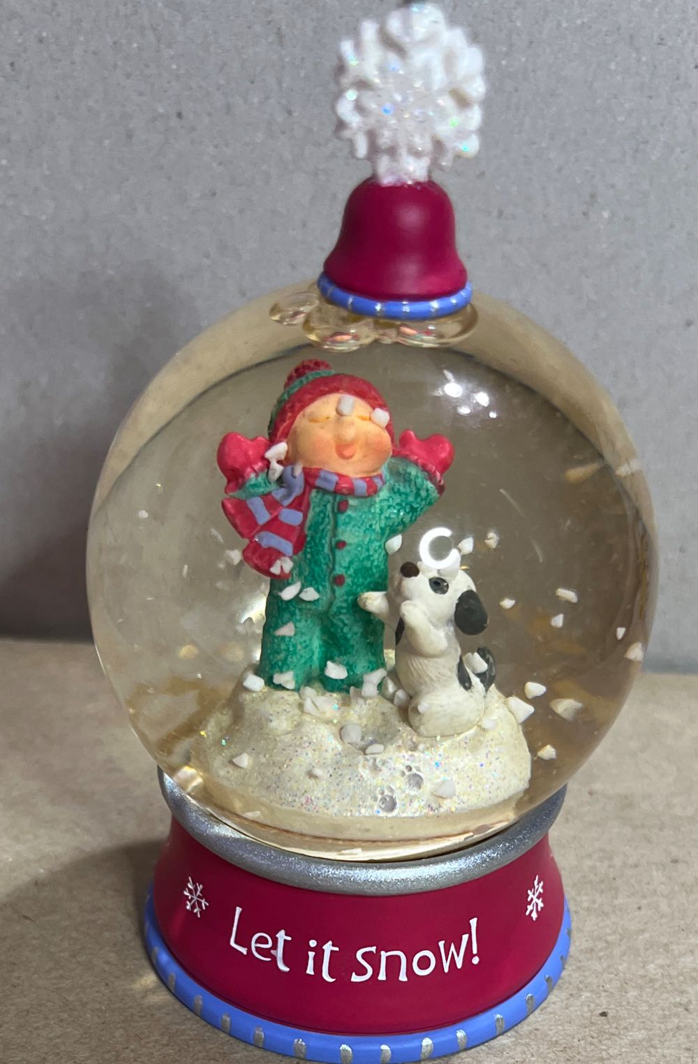 First Snow - n/a (Boy, Dog, Snow Globe) ornament collectible [Barcode 015012669169] - Main Image 3
