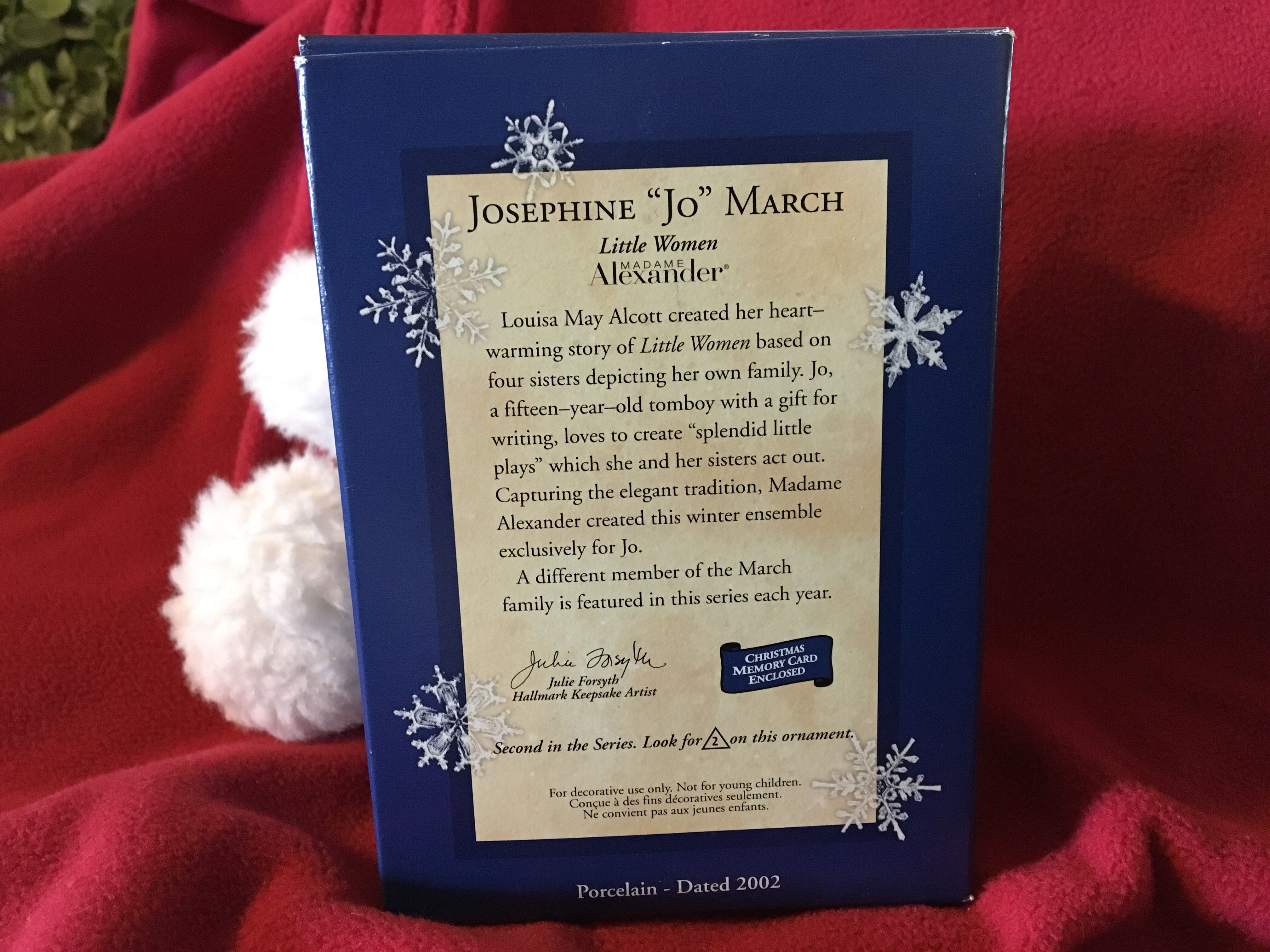 Josephine Jo March #2 - Madame Alexander Little Women Series (Madame Alexander) ornament collectible [Barcode 015012680041] - Main Image 2