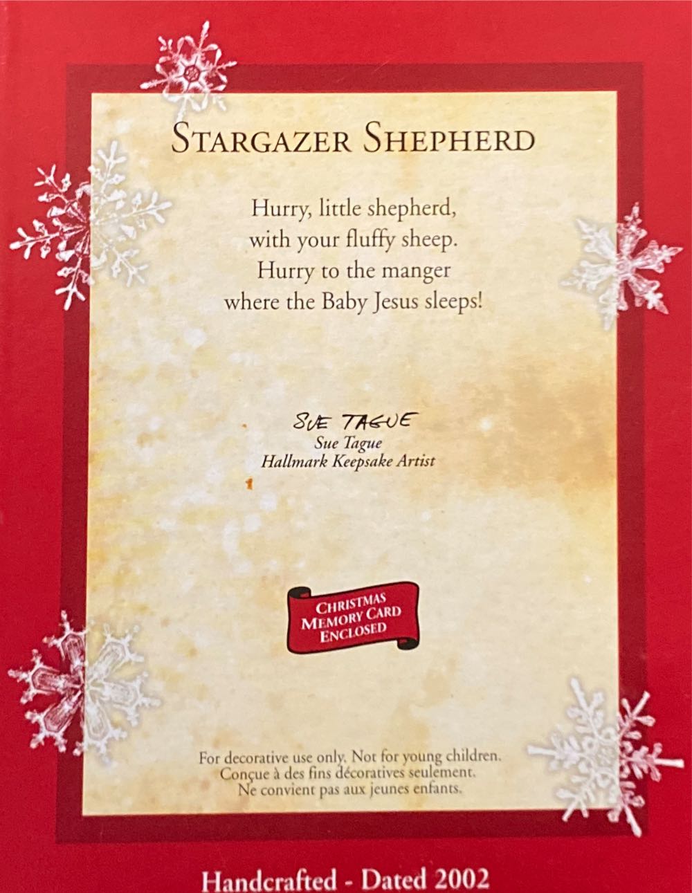Stargazer Shepard  (Miniature) ornament collectible [Barcode 015012692617] - Main Image 2
