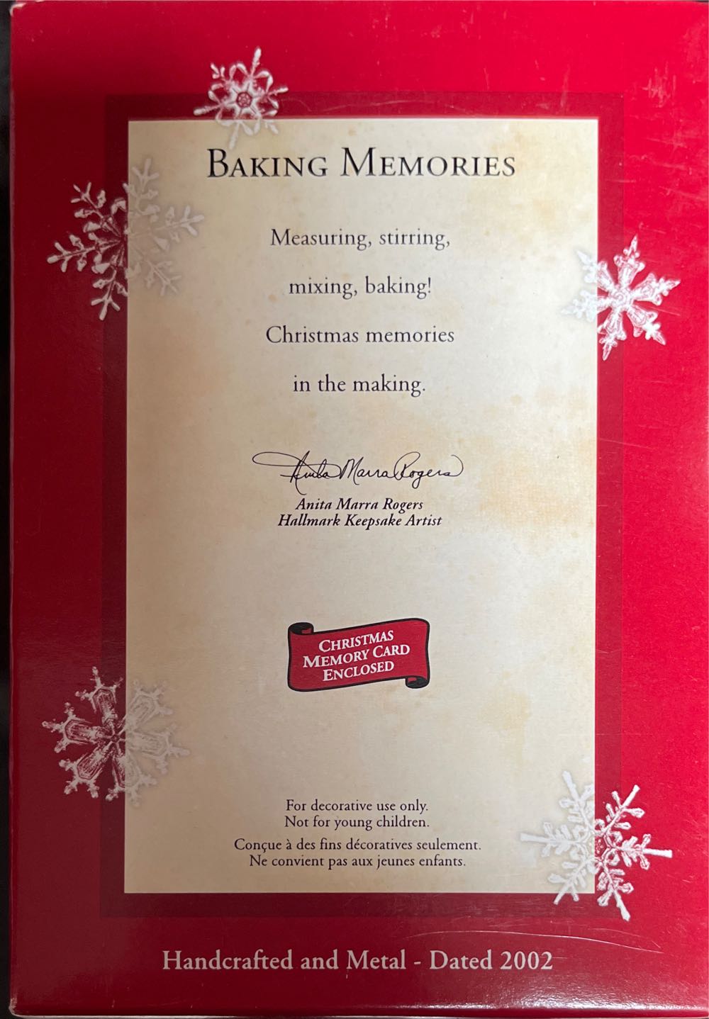 Cookie Cutter Baking Memories - Baking (Cat, Cookie Cutter, Food) ornament collectible [Barcode 015012693003] - Main Image 4