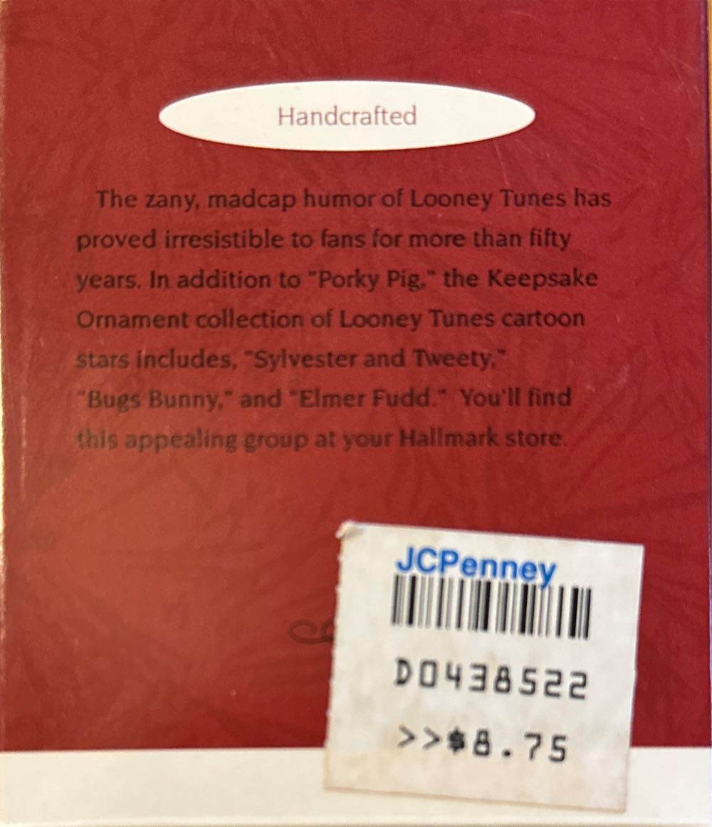 Porky Pig - Looney Tunes (Looney Tunes, Porky Pig) ornament collectible [Barcode 015012032123] - Main Image 3