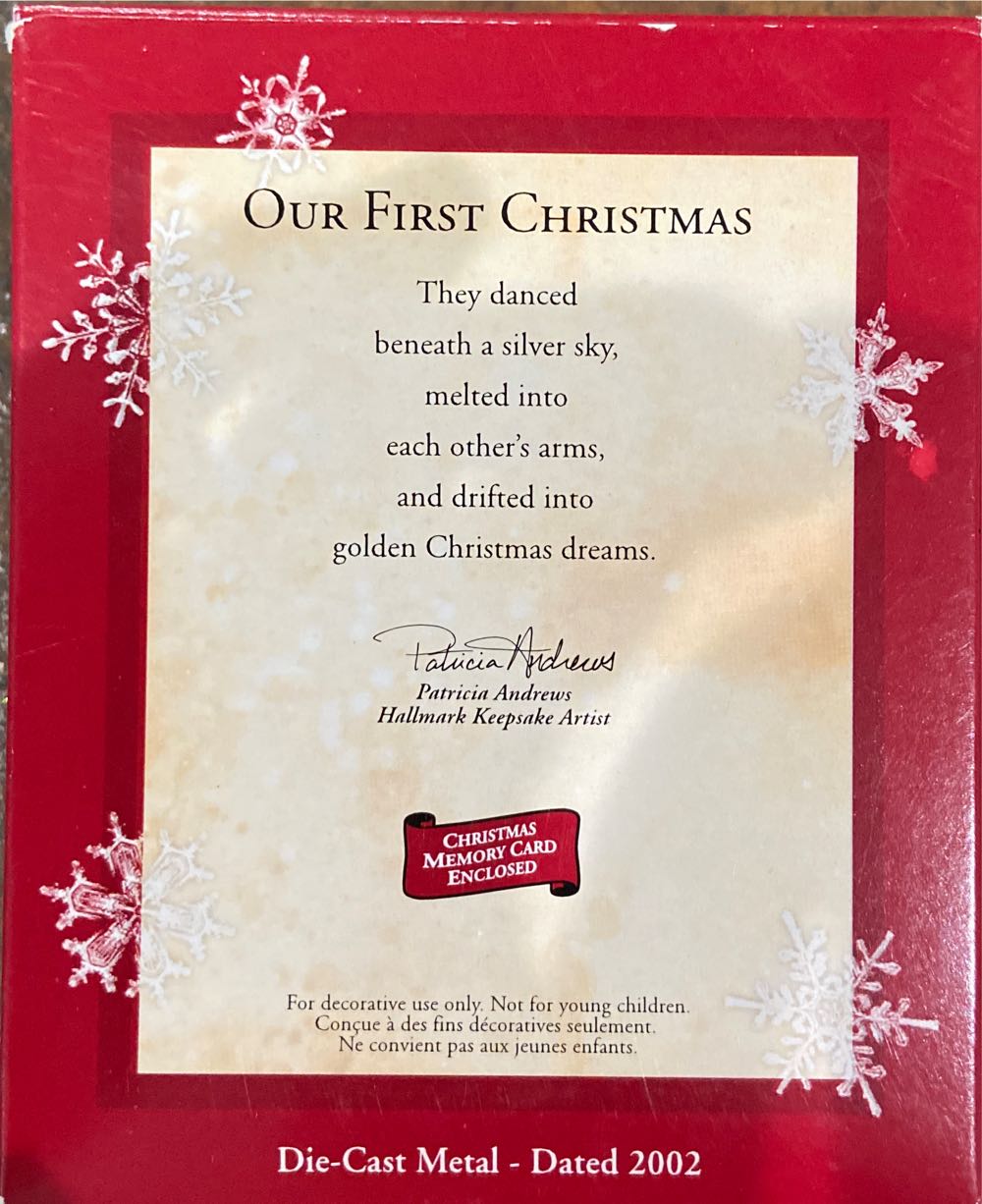 Our First Christmas - Love (Love) ornament collectible [Barcode 015012693225] - Main Image 2