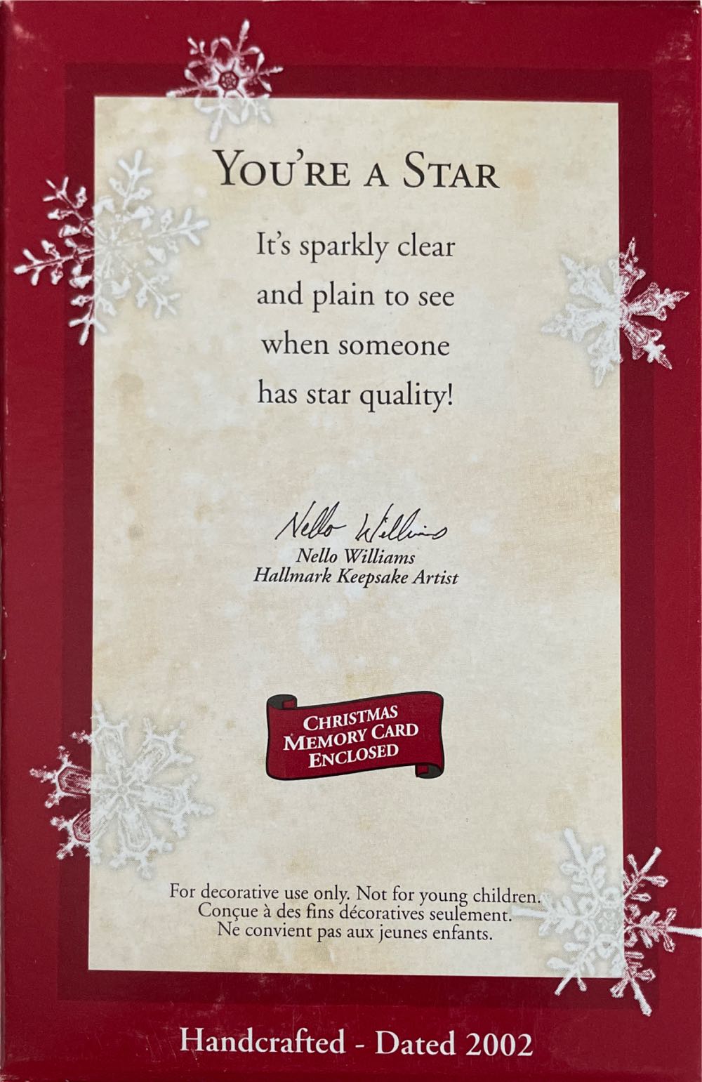 You’re A Star - Santa’s Elfs (Elfs) ornament collectible [Barcode 015012693249] - Main Image 3