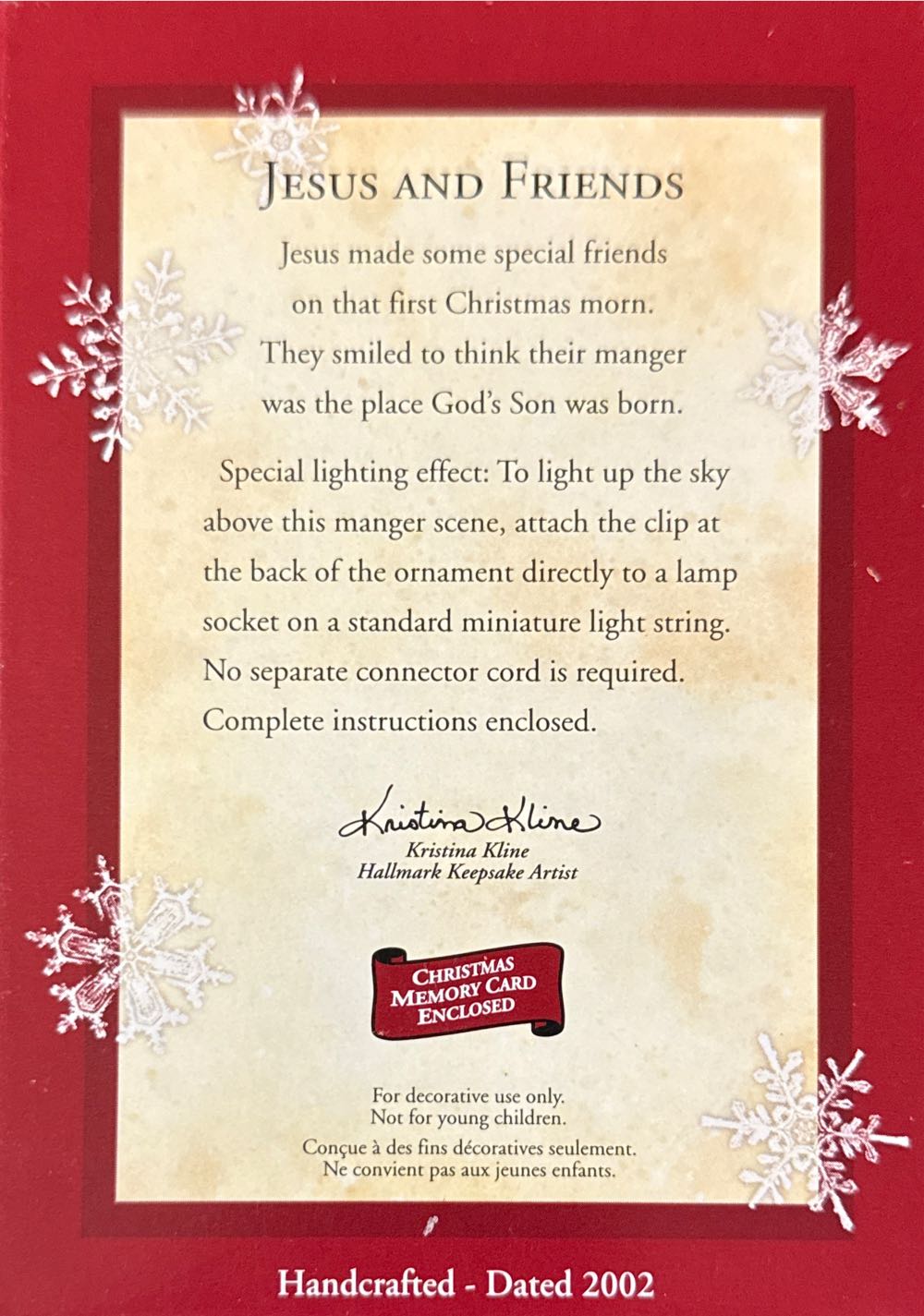 Nativity Jesus And Friends  (Nativity) ornament collectible [Barcode 015012694680] - Main Image 2