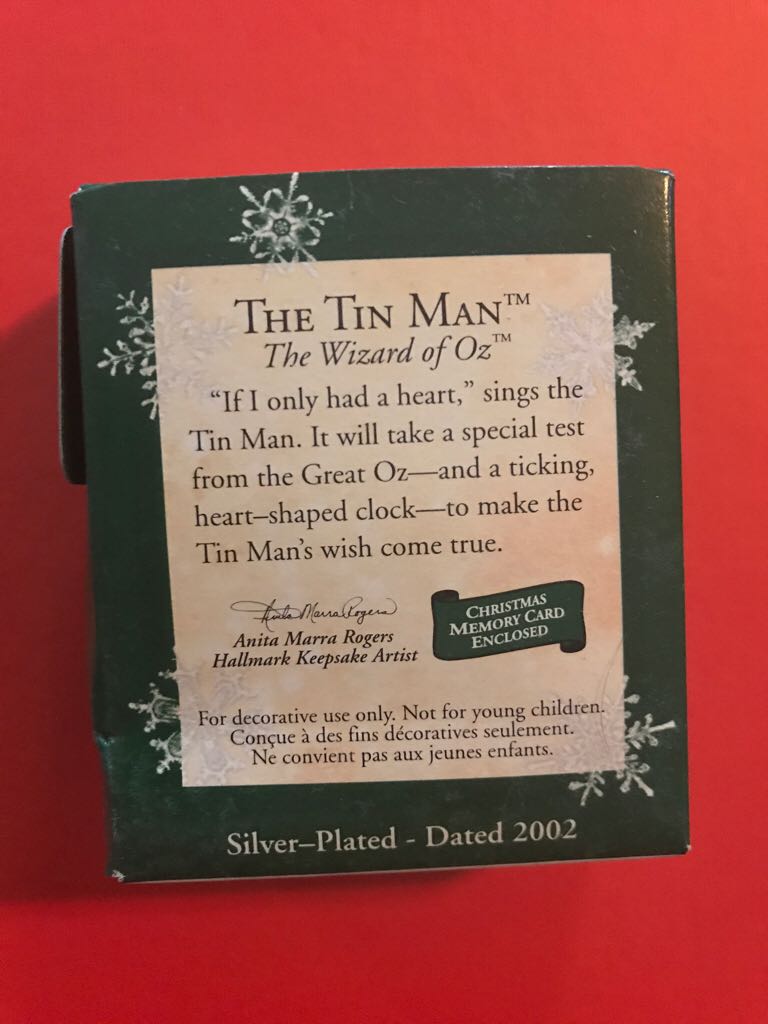 The Tin Man - The Wizard Of Oz (The Wizard Of Oz) ornament collectible [Barcode 015012695342] - Main Image 2