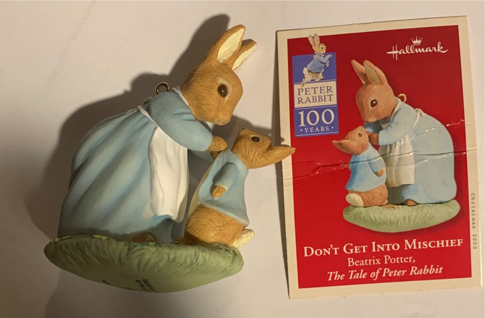 Don’t Get Into Mischief - Beatrix Potter, The Tale Of Peter Rabbit (Petee Rabbit) ornament collectible [Barcode 015012697131] - Main Image 3