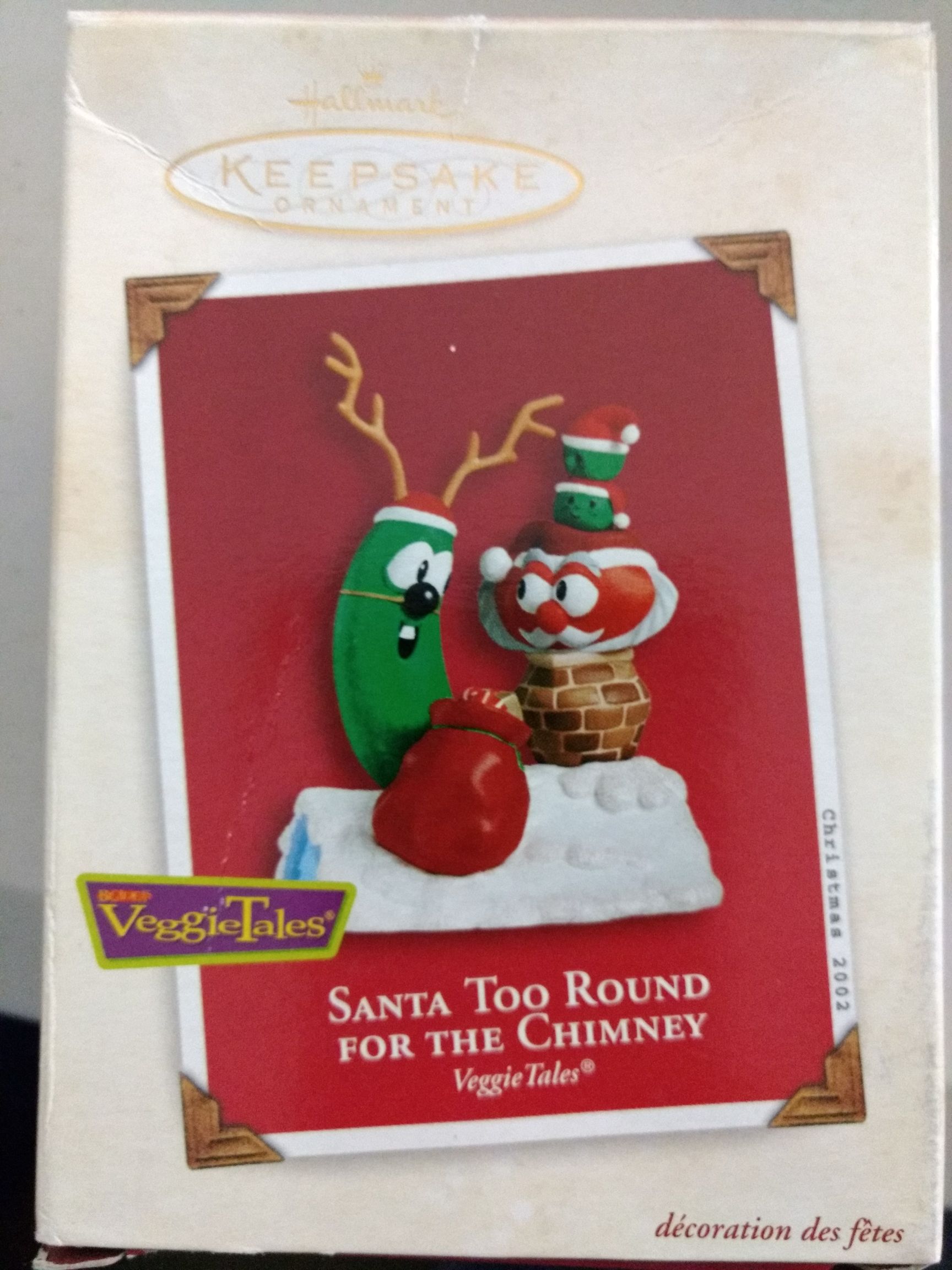 Santa Too Round for the Chimney  (Veggie Tales) ornament collectible [Barcode 015012700060] - Main Image 1