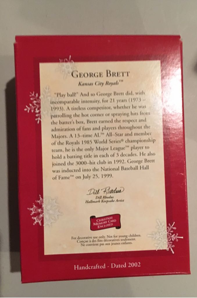 George Brett - Cooperstown Collection (Sports) ornament collectible [Barcode 015012700077] - Main Image 2