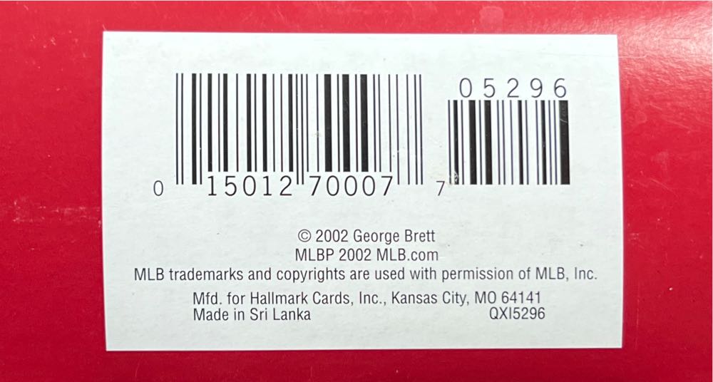 George Brett - Cooperstown Collection (Sports) ornament collectible [Barcode 015012700077] - Main Image 3