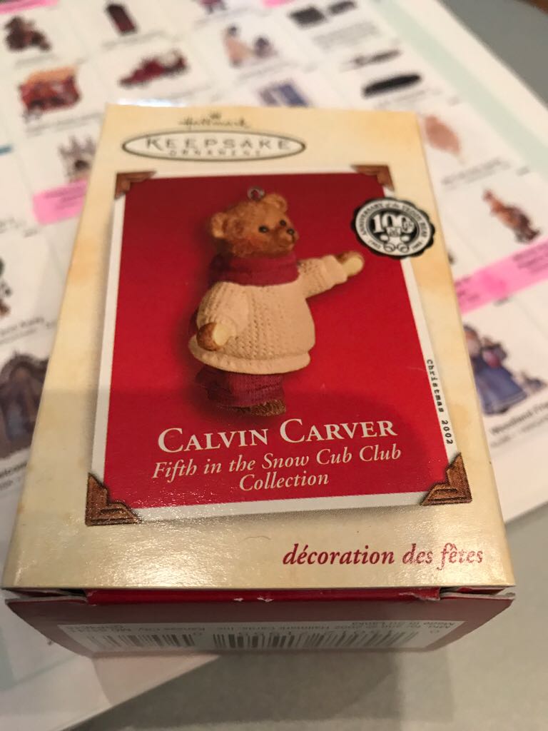 Calvin Carver - Snow Cub Club Collection (Collector’s Series) ornament collectible [Barcode 015012719550] - Main Image 2