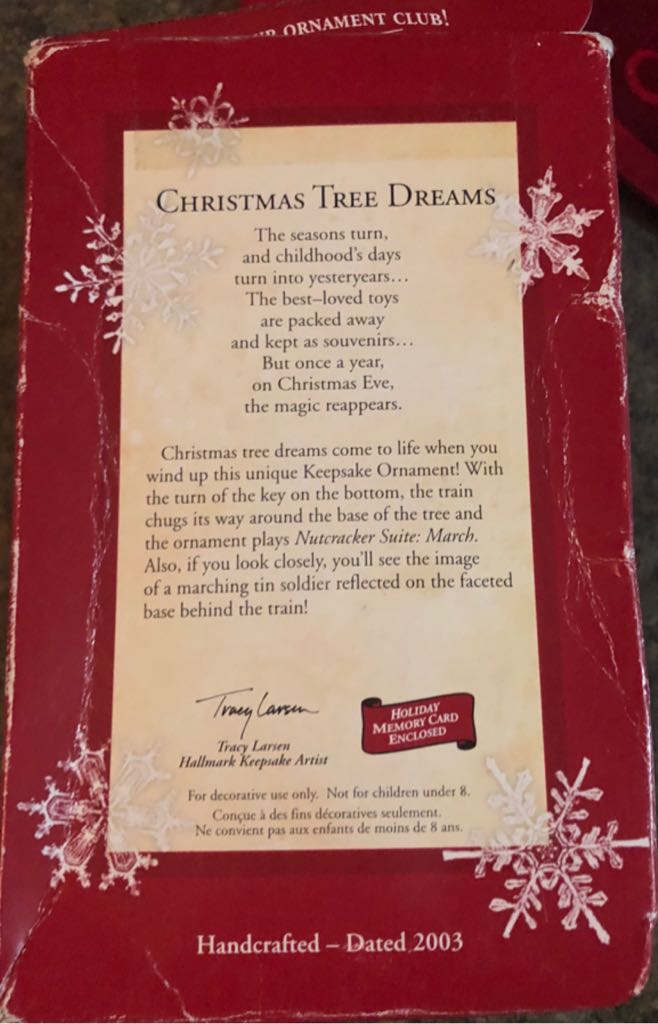 Christmas Tree Dreams - Treasures And Dreams (Tree, Train, Drum) ornament collectible [Barcode 015012727159] - Main Image 2