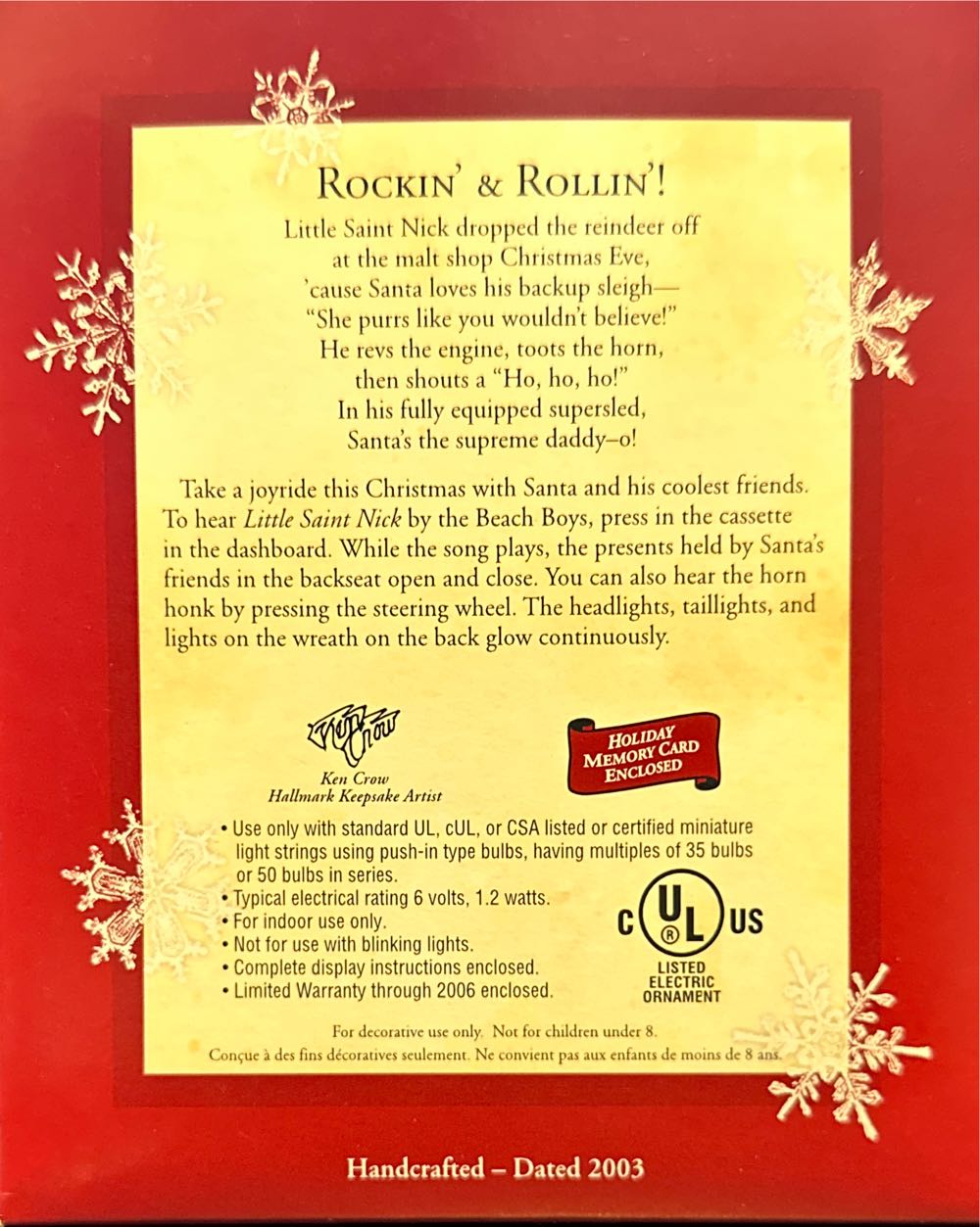 Rockin’ & Rollin’! - Magic (Retro) ornament collectible [Barcode 015012736786] - Main Image 2